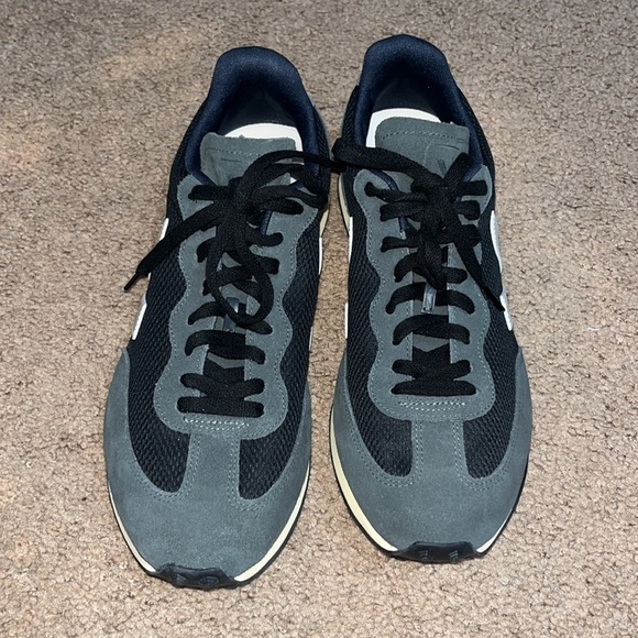 Veja Rio Branco Alveo Mesh‎ Suede Leather Sneakers Black White Oxford Gray 12 - Picture 3 of 8